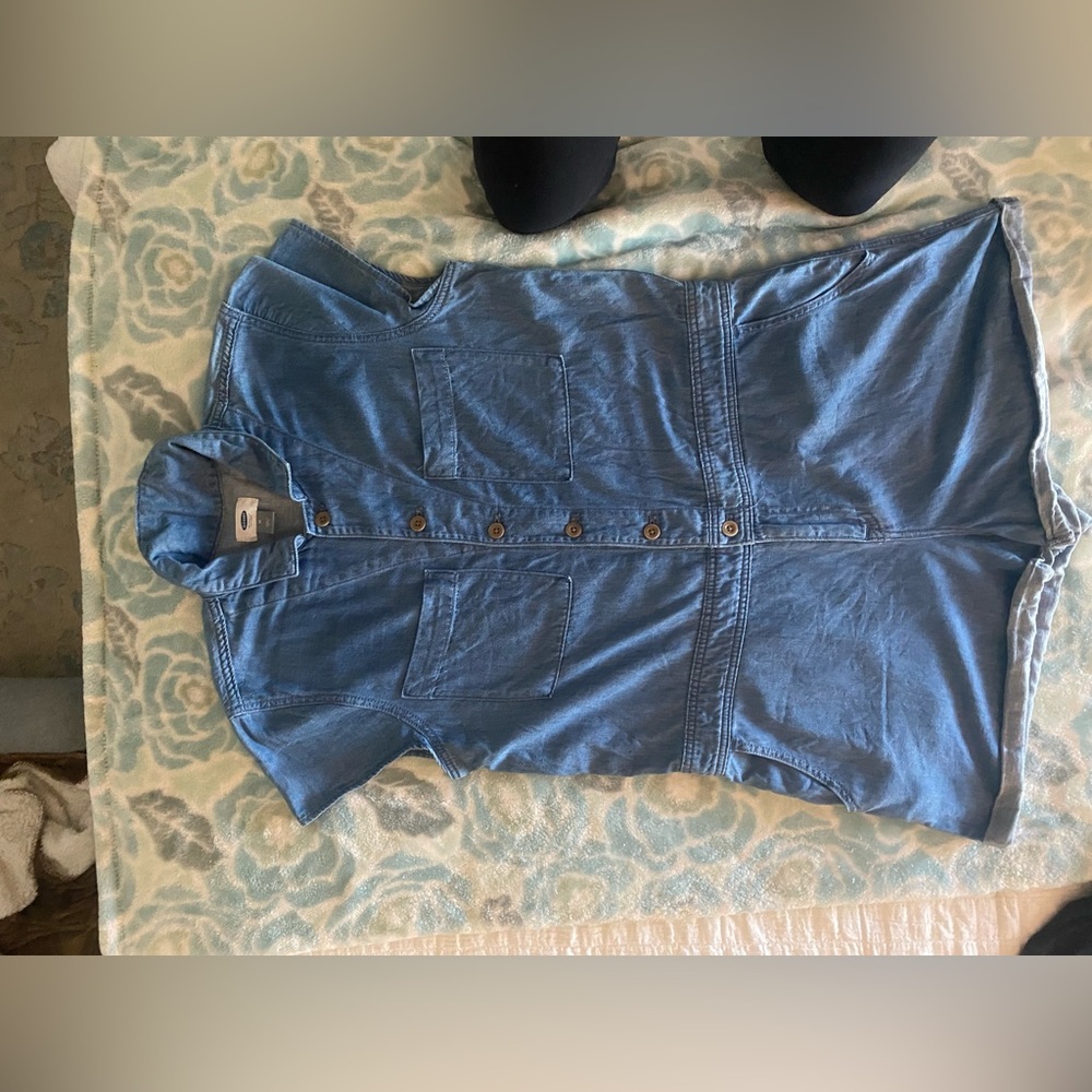 Old Navy denim one piece short jumpsuit